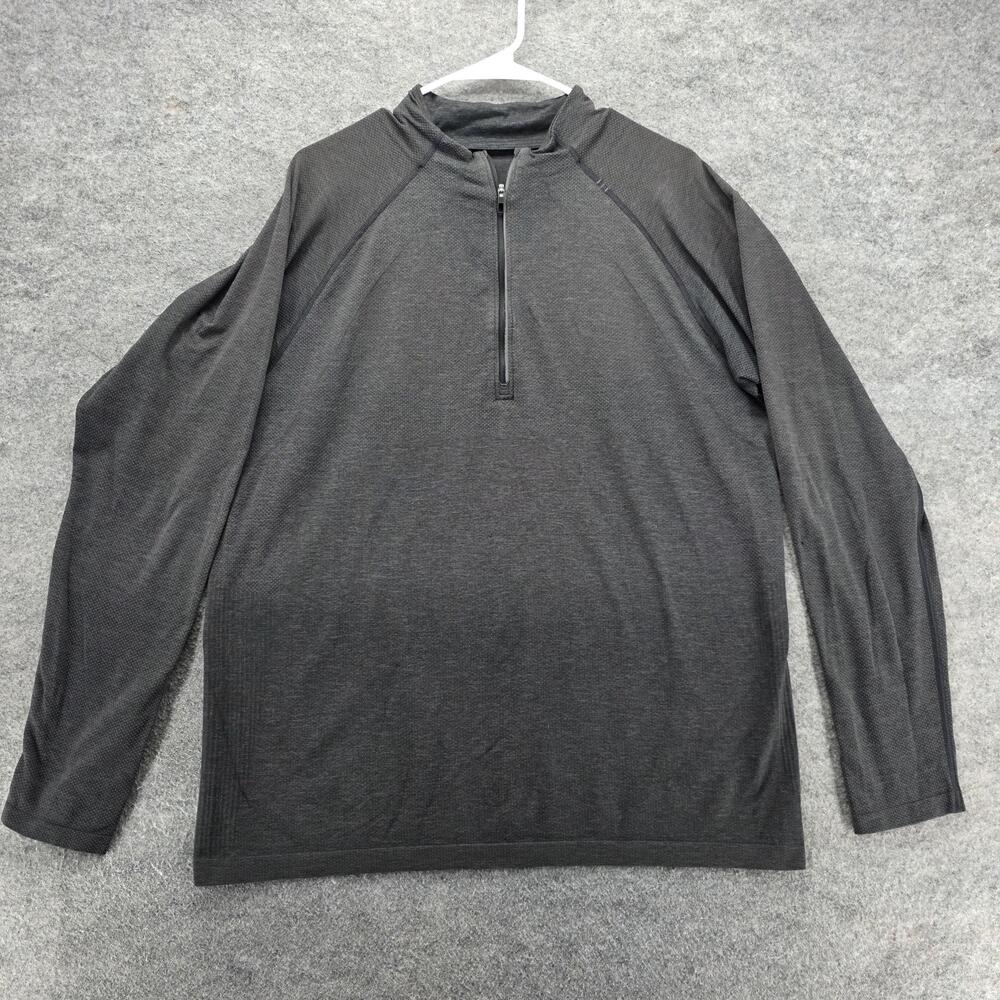 Lululemon Pullover Mens XL Gray Half Zip Long Sleeve Athletic Running Training